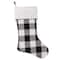 Haute Decor HangRight™ 20" Black & White Buffalo Check Stocking, 2ct.